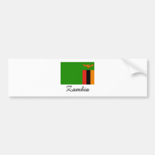 Autocollant De Voiture Conception de drapeau de la Zambie