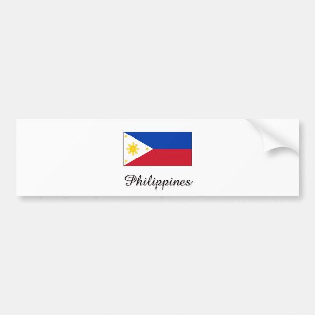 Autocollant De Voiture Conception de drapeau de Philippines (Devant)