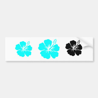 Autocollant De Voiture Conception de fleur de ketmie d'Aqua
