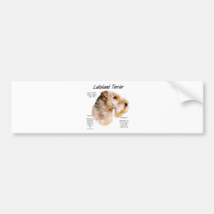 Autocollant De Voiture Conception de l'histoire de Lakeland Terrier
