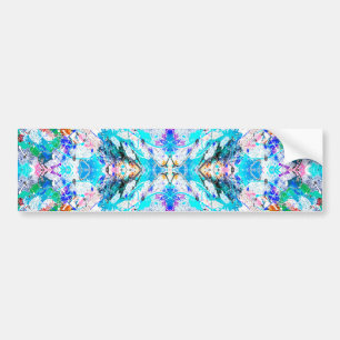 Autocollant De Voiture Conception de peinture de fresque colorée mignonne