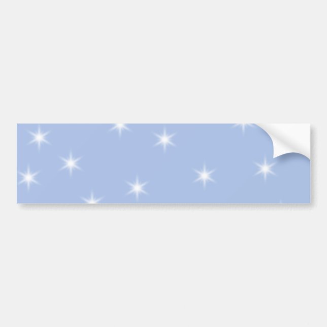 Autocollant De Voiture Conception d'étoiles blanches et bleues (Devant)