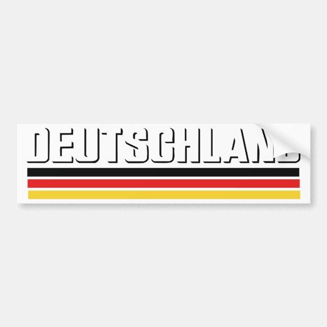Autocollant De Voiture Conception du Deutschland ! (Devant)