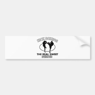 Autocollant De Voiture Conceptions d'arts martiaux de Kickboxing