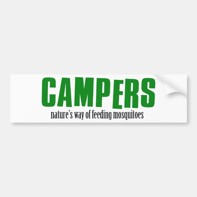 Autocollant De Voiture Conceptions drôles de camping (Devant)