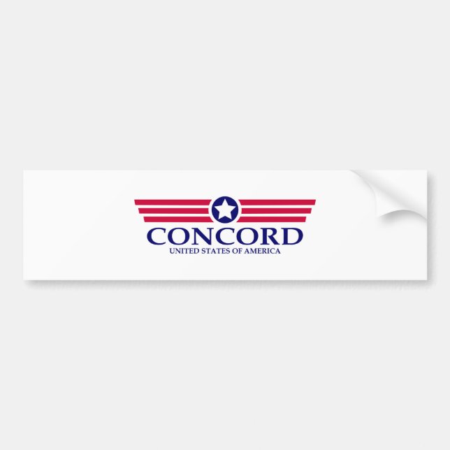 Autocollant De Voiture Concord NH Pride (Devant)