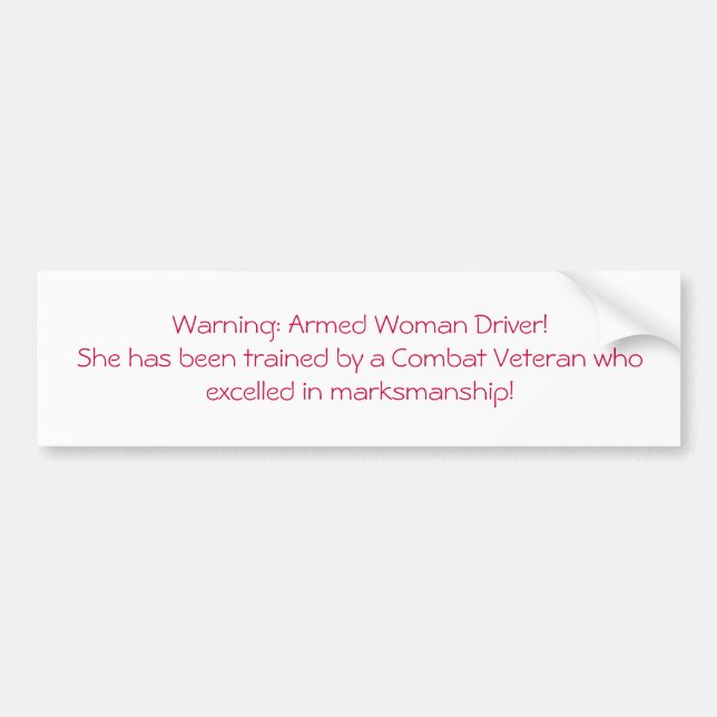 Autocollant De Voiture Conducteur armé (Devant)