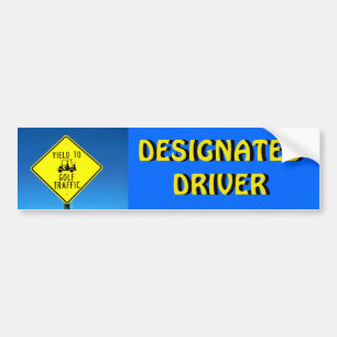 Autocollant De Voiture Conducteur désigné cédez la place à la circulation