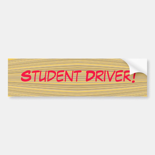 Autocollant De Voiture Conducteur d'étudiant ! (Devant)