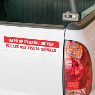 Autocollant De Voiture Conducteur HoH, veuillez utiliser le signal visuel