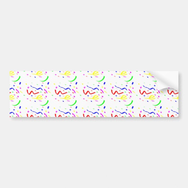Autocollant De Voiture Confettis colorés (Devant)