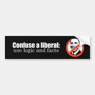 Autocollant De Voiture Confondez un Bumpersticker libéral