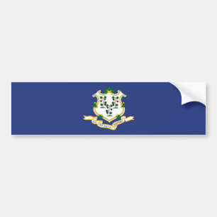 Autocollant De Voiture Connecticut State Flag
