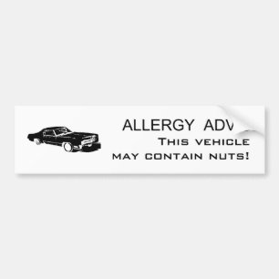 Autocollant De Voiture Conseil d'allergie