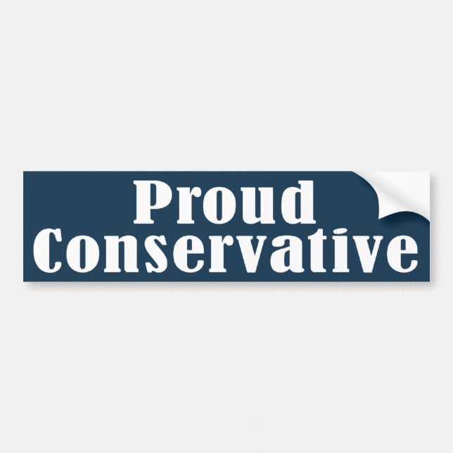 Autocollant De Voiture Conservateur fier (Devant)