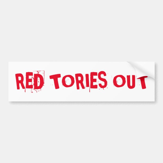 Autocollant De Voiture Conservateurs rouges (Devant)