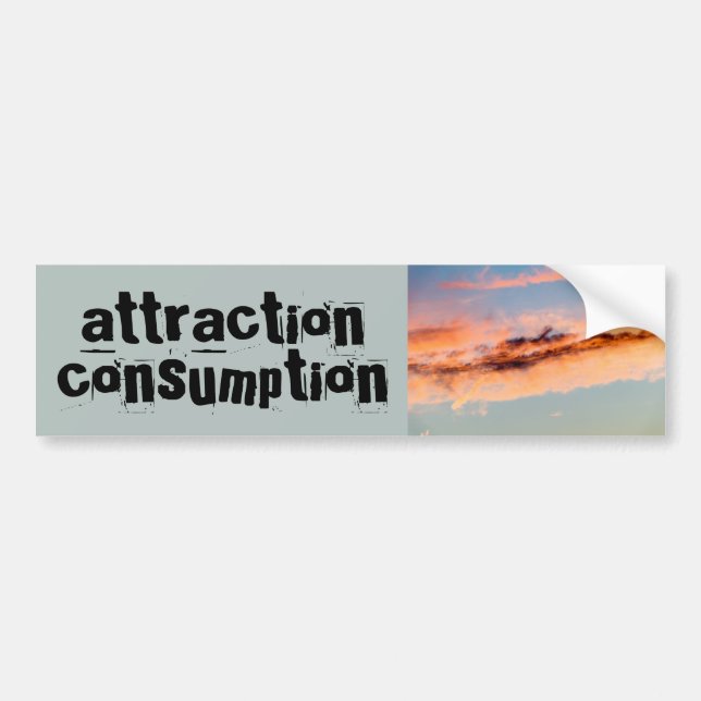 Autocollant De Voiture consommation d'attraction (Devant)
