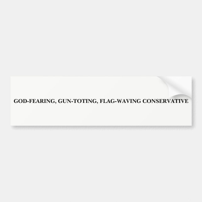 Autocollant De Voiture Consrvative (Devant)