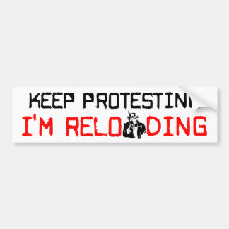 Autocollant De Voiture Continuez la protestation : Je recharge !