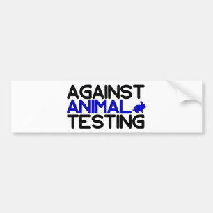 Autocollant De Voiture Contre les tests animaux