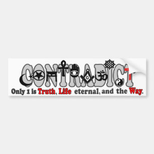 Autocollant De Voiture Contredisez l'adhésif pour pare-chocs