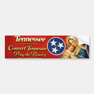 Autocollant De Voiture Convertir Tennessee Priez le Rosaire