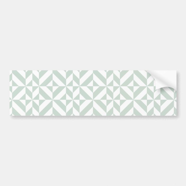 Autocollant De Voiture Cool Mint Geometric Deco Cube Pattern (Devant)