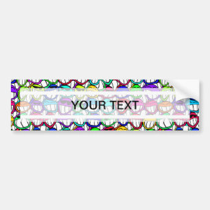 AUTOCOLLANT DE VOITURE COOL SMILING FACES GROUP