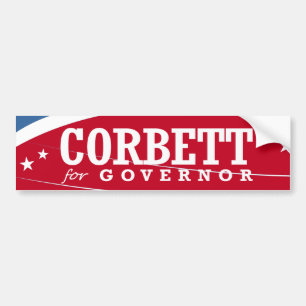 AUTOCOLLANT DE VOITURE CORBETT POUR LE GOUVERNEUR 2014