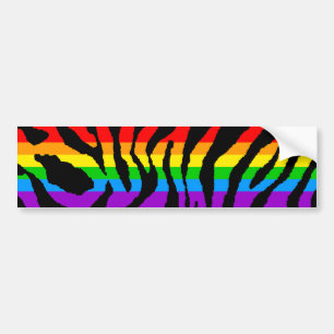 Autocollant De Voiture Corey Tiger 80s Rainbow Tiger Stripes