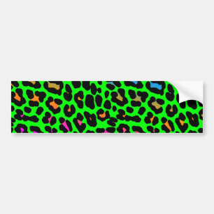 Autocollant De Voiture Corey Tiger 80s Retro Leopard Spots