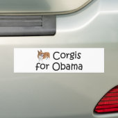 Autocollant De Voiture Corgis pour Obama (On Car)