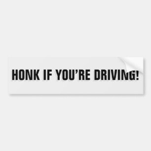 Autocollant De Voiture Cornez si vous conduisez l'adhésif pour pare-choc