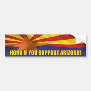Autocollant De Voiture Cornez si vous soutenez l'Arizona !