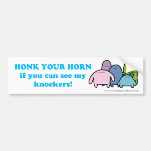 Autocollant De Voiture Cornez votre klaxon si vous pouvez voir mes