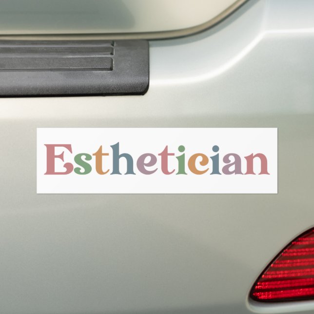 Autocollant De Voiture Cosmetologue esthétique agréé (En voiture)