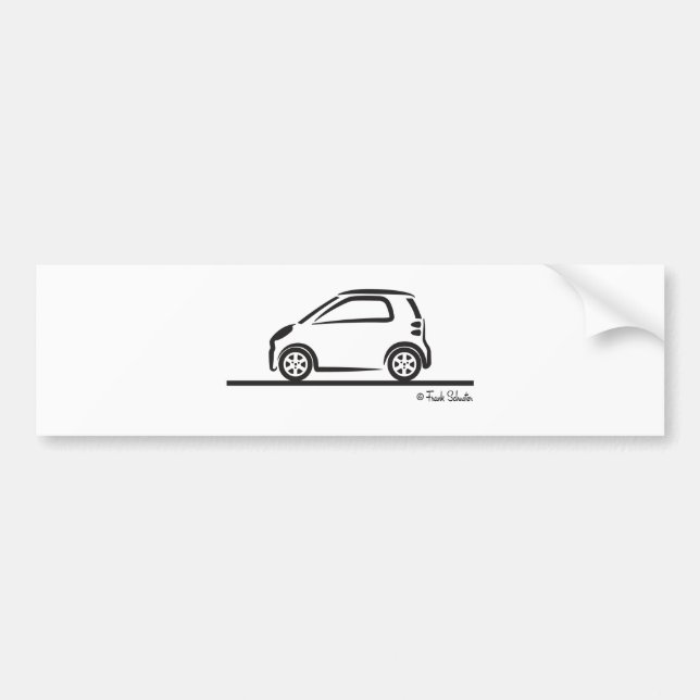 Autocollant De Voiture Côté Smart Fortwo (Devant)