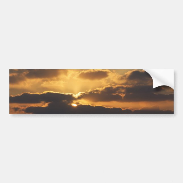 Autocollant De Voiture Coucher de soleil (Devant)