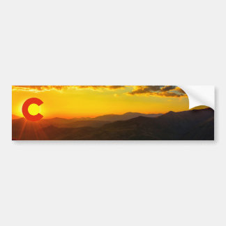 Autocollant De Voiture Coucher de soleil Colorado III