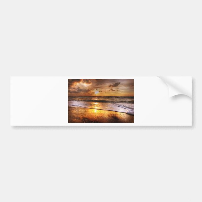 Autocollant De Voiture Coucher du soleil (Devant)