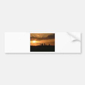 Autocollant De Voiture Coucher du soleil sur les pierres