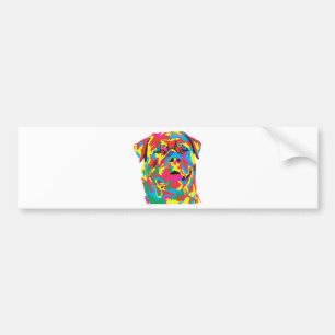 Autocollant De Voiture couleur de rottweiler