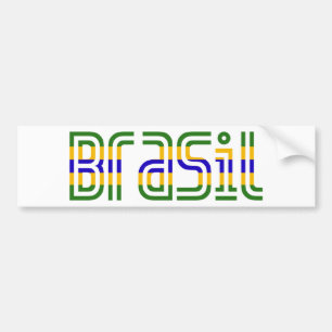 Autocollant De Voiture Couleurs de drapeau du Brésil !