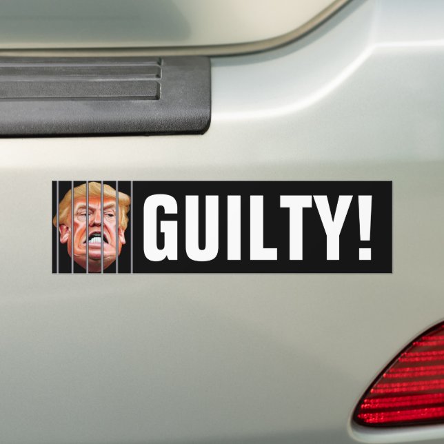 Autocollant De Voiture Coupable ! Le verrouiller - anti-président Trump (En voiture)