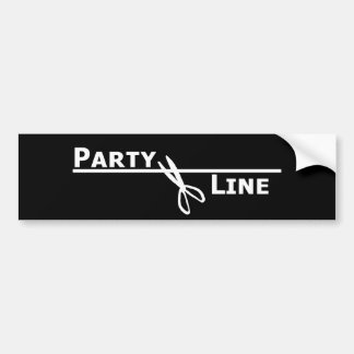 Autocollant De Voiture Coupez les lignes du parti