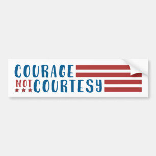 Autocollant De Voiture "Courage, adhésif pour pare-chocs pas de