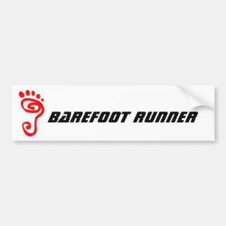 Autocollant De Voiture Coureur aux pieds nus