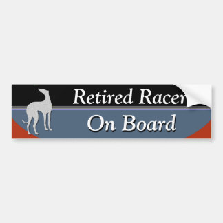 Autocollant De Voiture Coureur retraité à bord