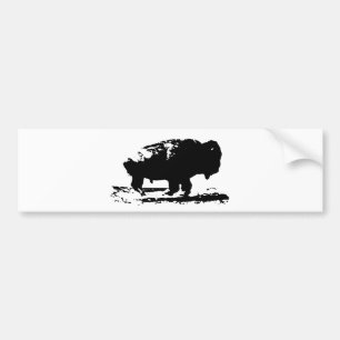 Autocollant De Voiture Courir Buffalo Bison Pop Art