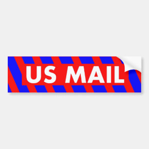 AUTOCOLLANT DE VOITURE COURRIER DES USA